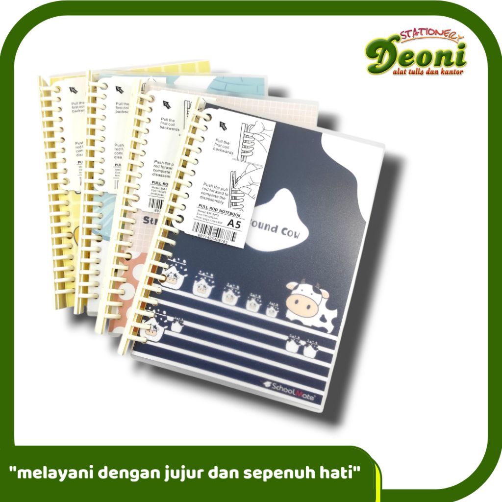 WENGU Buku Spiral A5 Map Binder / Binder Ring 3384
