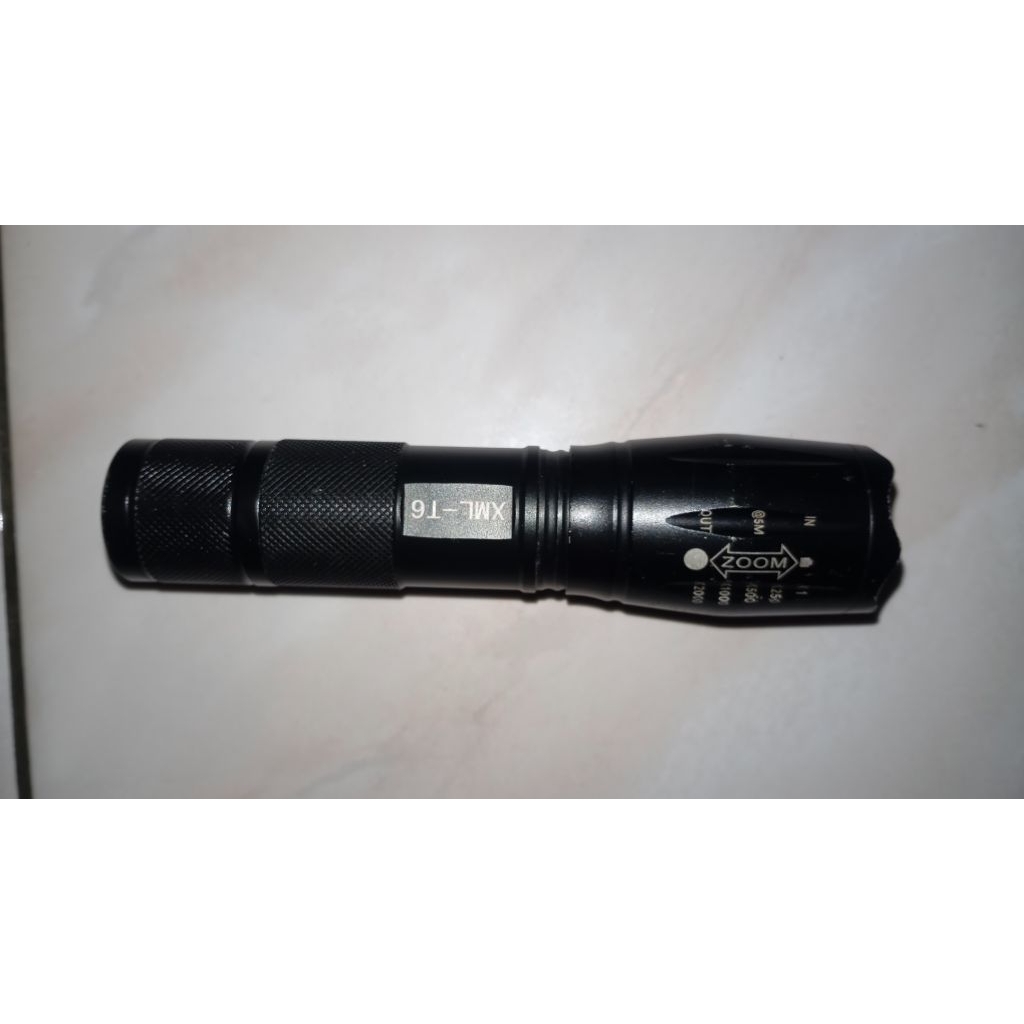 Senter XML-T6 super terang, jangkauan 1km, 4000 lumens, second