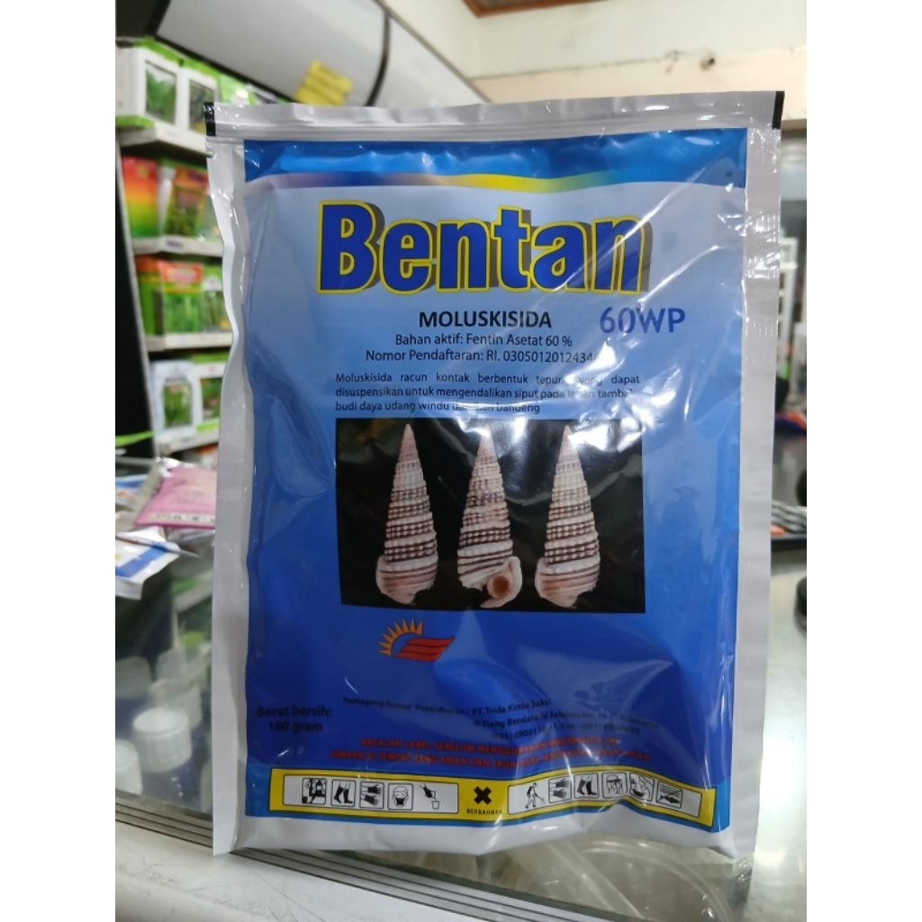 BENTAN 60WP 100 GR PEMBASMI SIPUT,KEONG