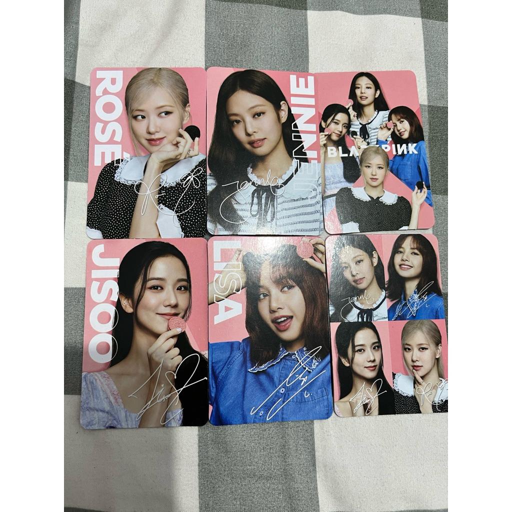 SET KARTU BLACKPINK X OREO 6 pcs sesuai gambar