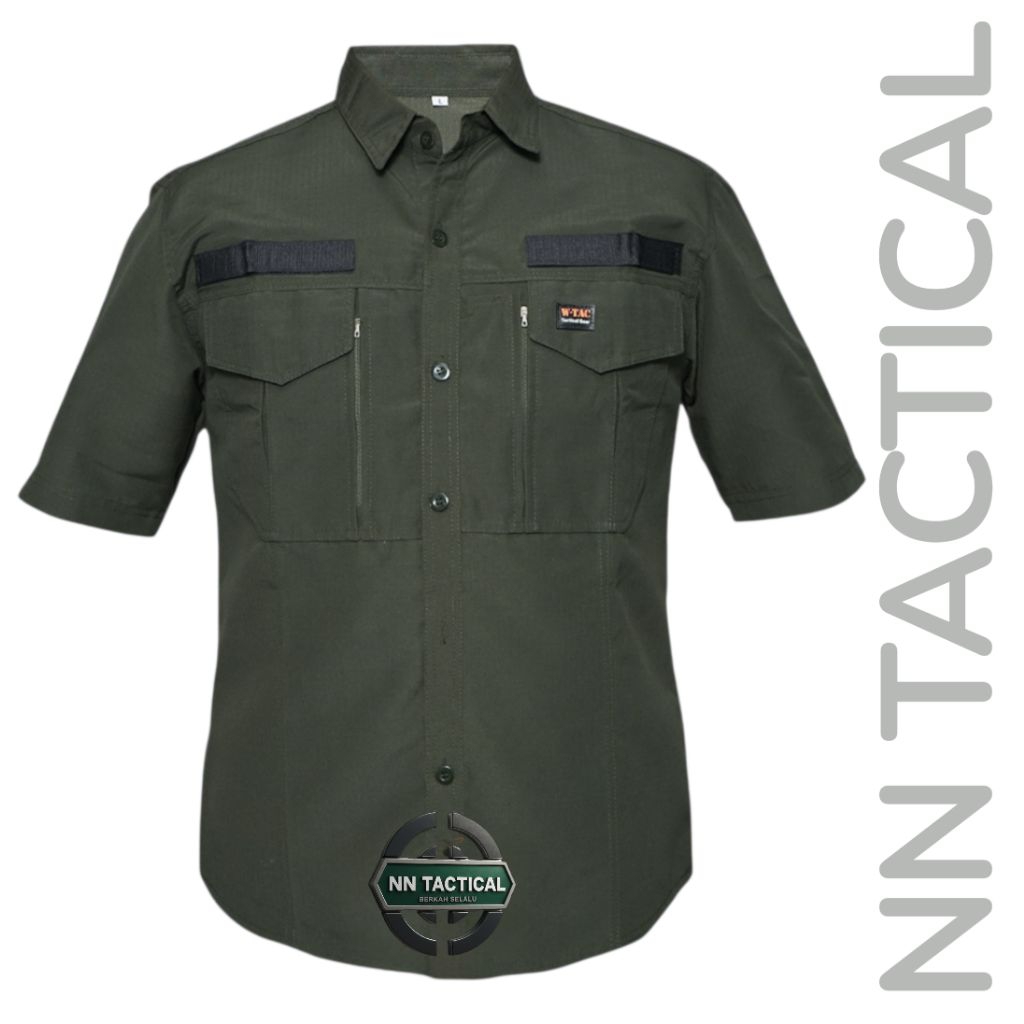 Kemeja Tactical WTAC Lengan Pendek / Baju Lapangan PDL Taktikal WTAC / Kemeja Outdoor Pria