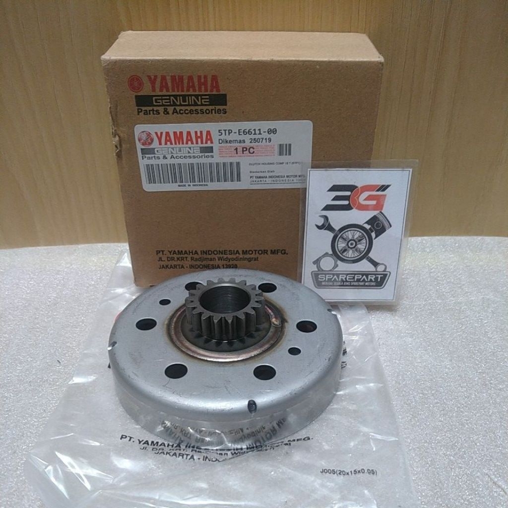 MANGKOK GANDA KOPLING 5TP JUPITER Z/FORVE/VEGA ZR 18T 5TP-E6611-01 2P2-E6611-00 YAMAHA