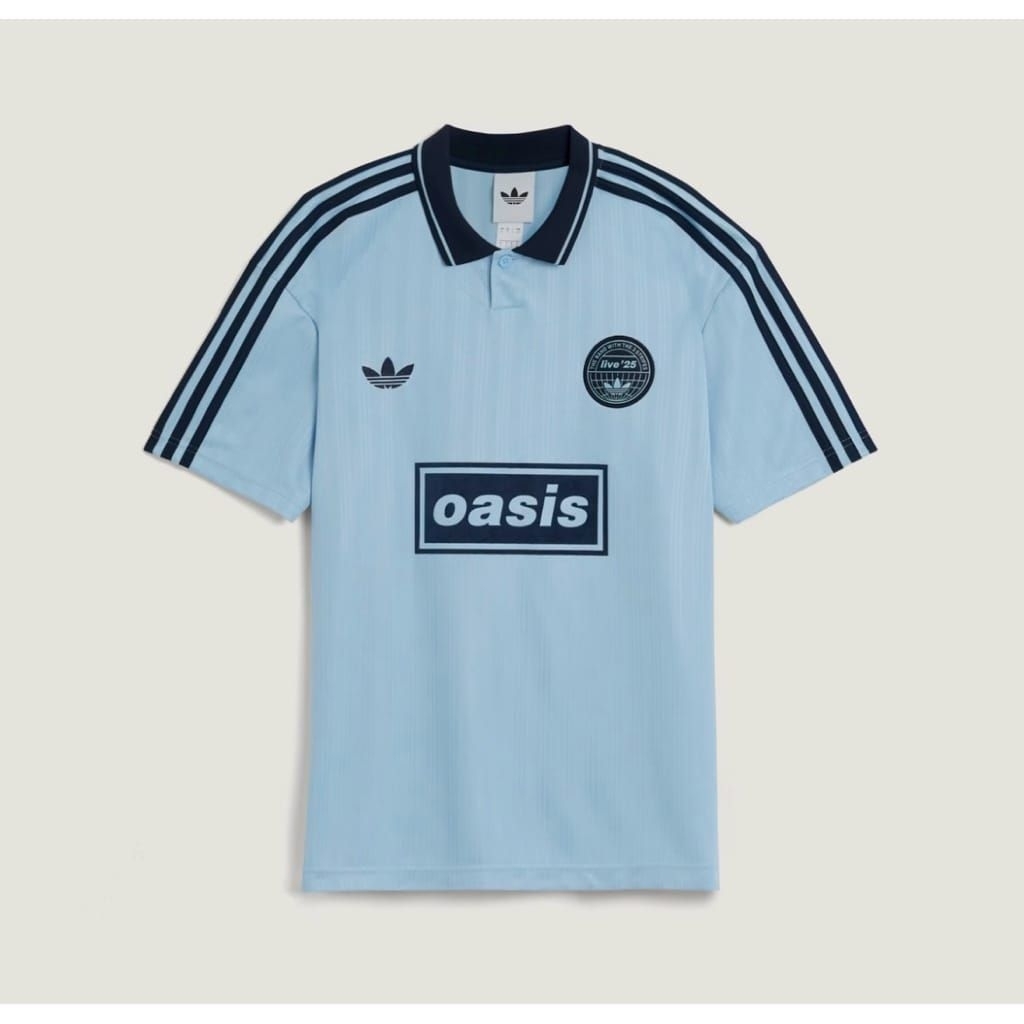 Adidas X Oasis Tour Jacquard Jersey Biru Dryfit S-2XL