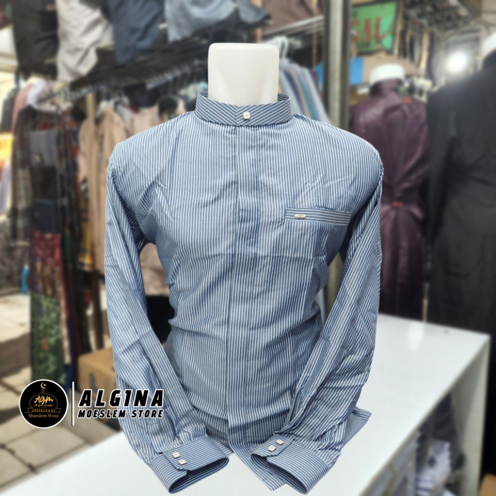 Koko Al Wafa Salur Lengan Panjang Manset | Baju Muslim Lengan Panjang Al Wafa Platinum Exclusive