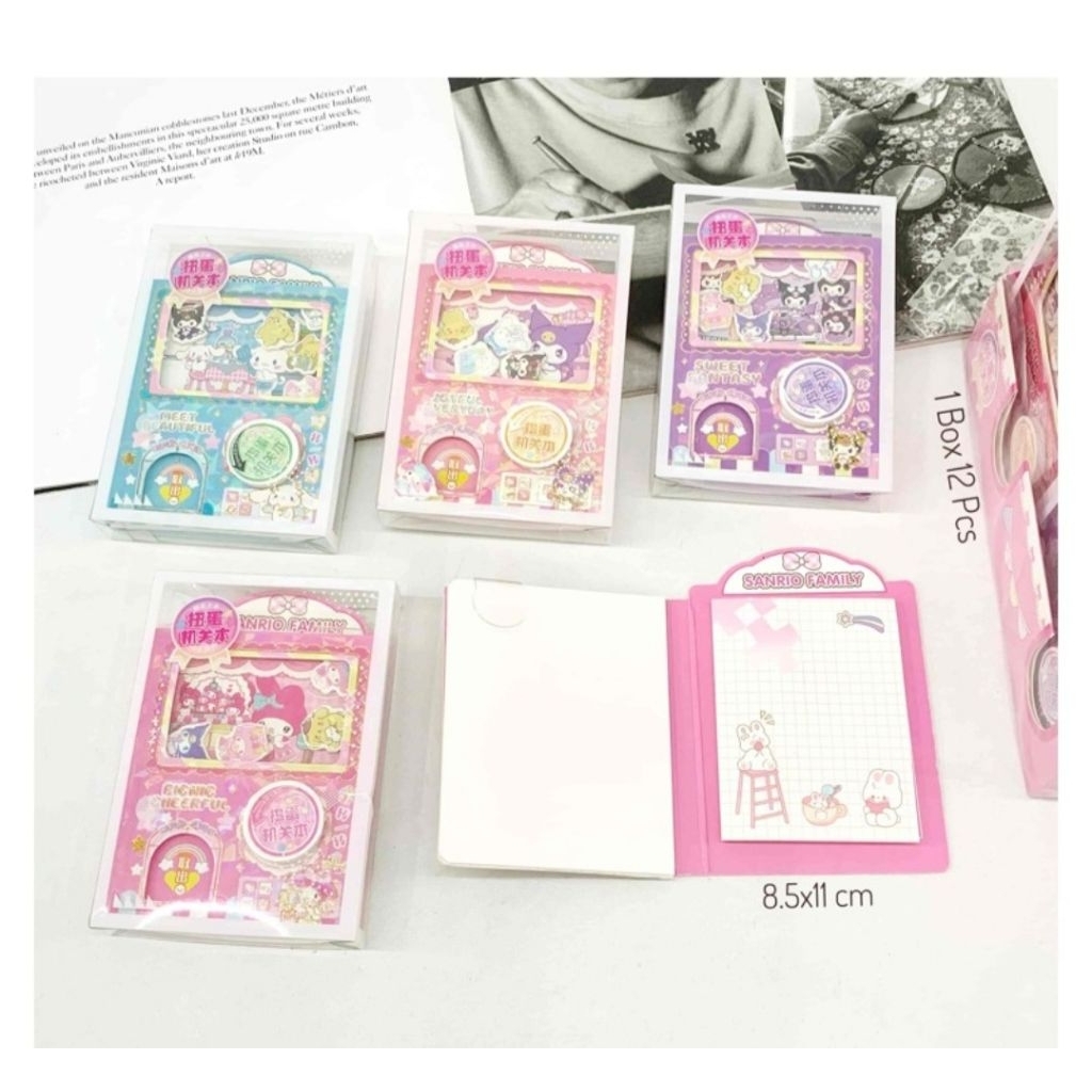 STICKY NOTE PREMIUM COVER HOLOGRAM SANRIO / MEMO PAD SANRIO