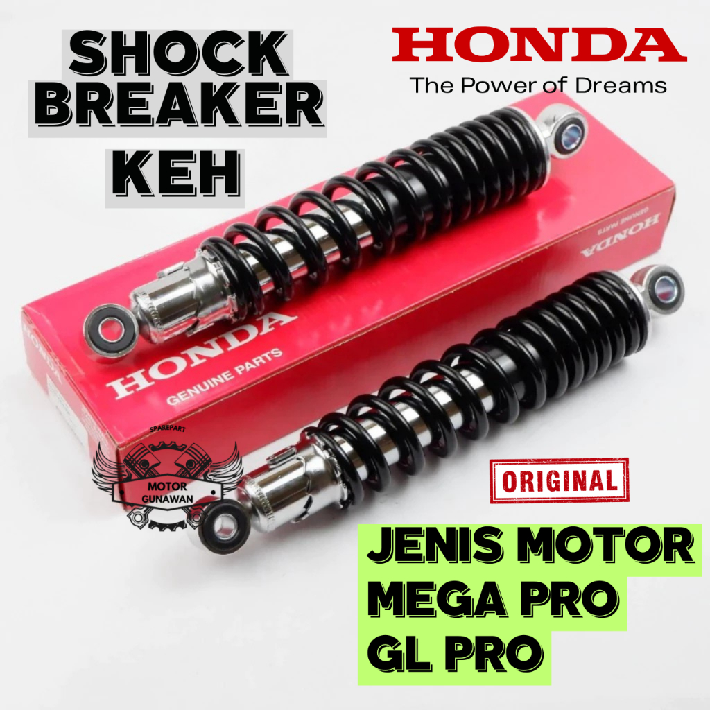 52400-KEH-900 ORIGINAL Shock Breaker Belakang KEH Honda Mega Pro GL Pro