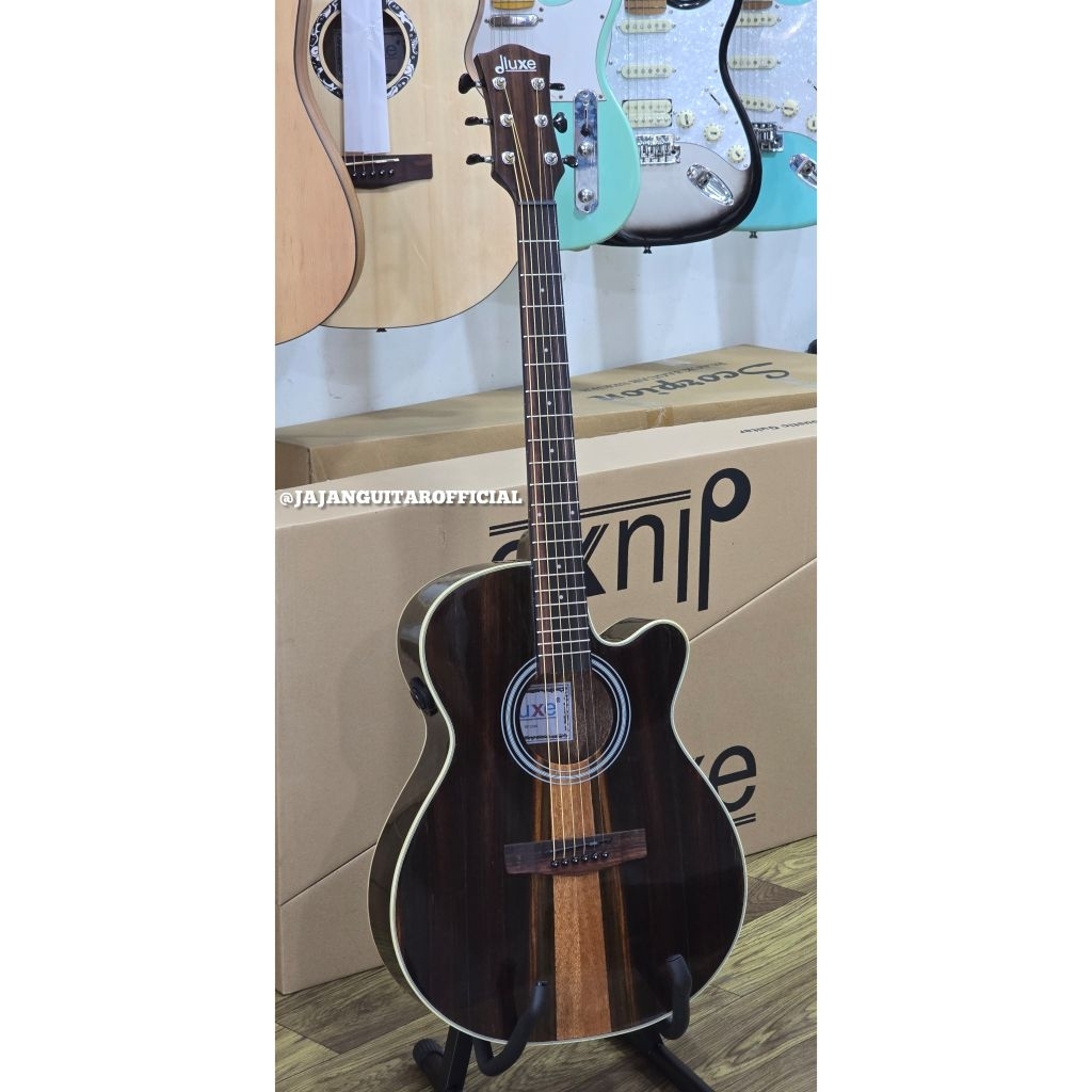 Gitar Dluxe DF 210 G Transkustik - Gitar Transkustik Dluxe DF 210 (G) - Gitar Transkustik Dluxe