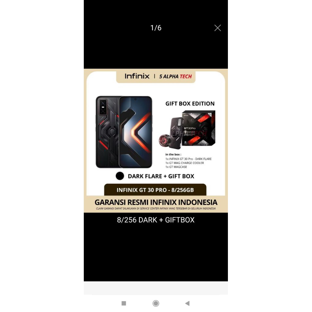 INFINIX GT 30 PRO 5G SECOND BOX BESAR