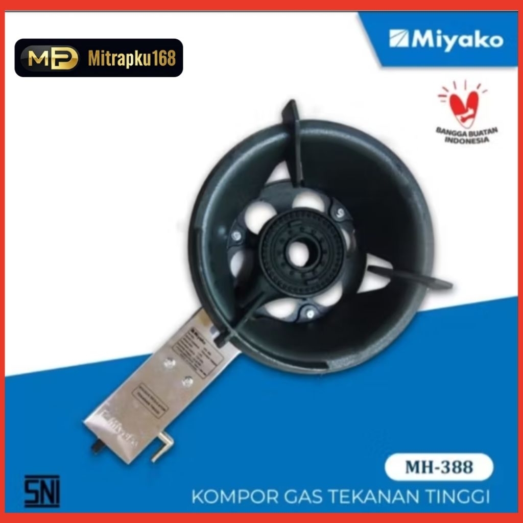 Kompor Gas Miyako Tekanan Tinggi MH-388 Kompor Gas Komersil MH388 High Pressure
