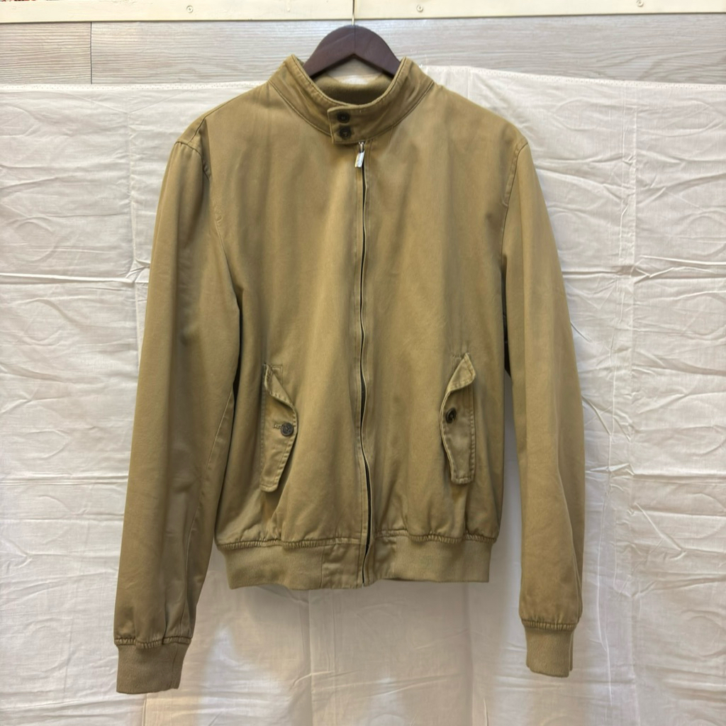 wood jaket bomber pria