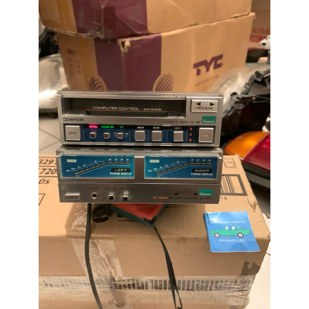 Tape Jadul Vintage Sansui deck amplifier