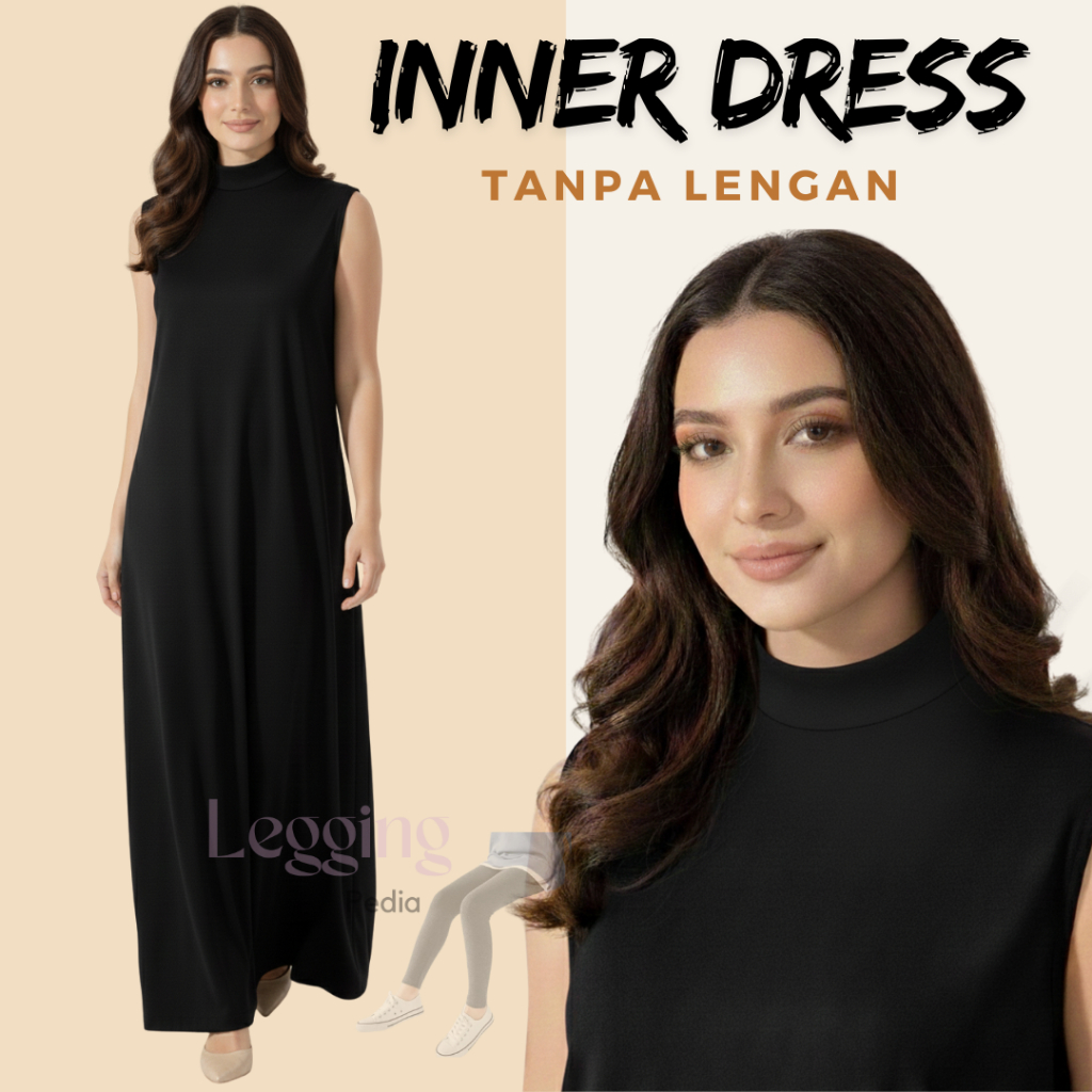 Gamis Perempuan terbaru | Dress inner lengan pendek