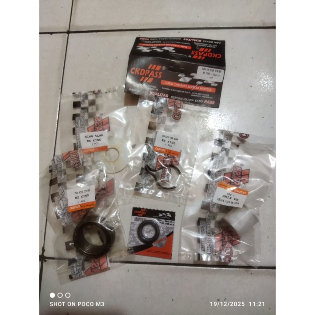 per sil seal bos klip ring selah engkol lengkap RX king,