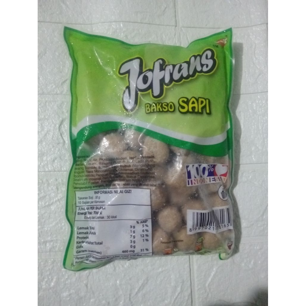 Bakso Sapi Jofrans 500 gr