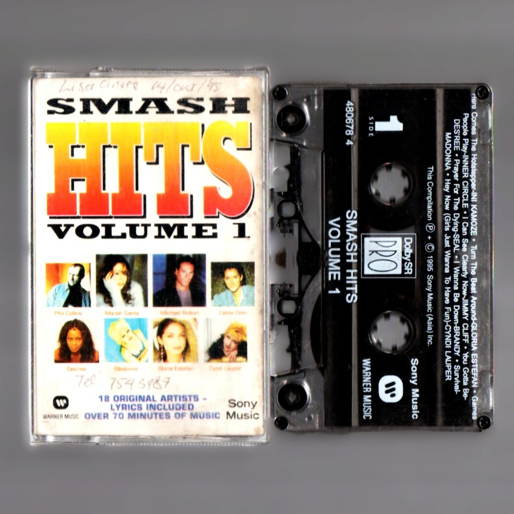 Kaset Pita Kompilasi Barat - Smash Hits Volume 1 // Collective Soul // Mariah Carey // Pretenders //