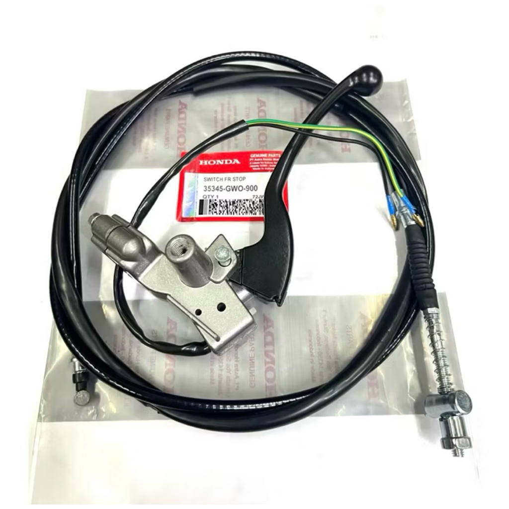 Kabel Rem Belakang Beat Karbu Sepaket + Dudukan spion kiri + Handle rem kiri + baut handle Beat Karb