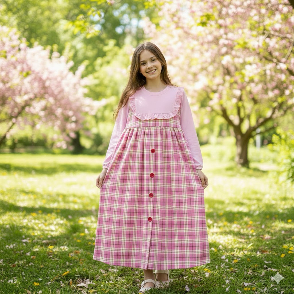 Gamis pakaian busana muslim anak perempuan umur 12 tahun 10 tahun 9 tahun 7 tahun 6 tahun 5 tahun RG