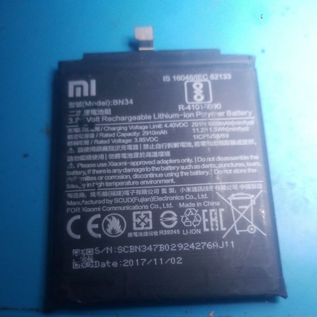 Baterai Xiaomi BN34