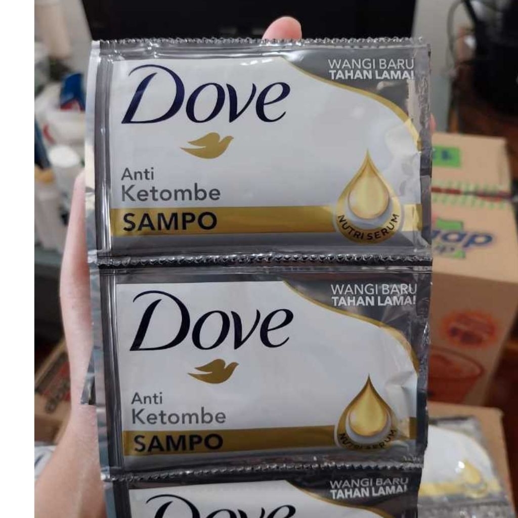 Shampo dove abu - shampo dove sachet rencengan - shampo dove anti ketombe