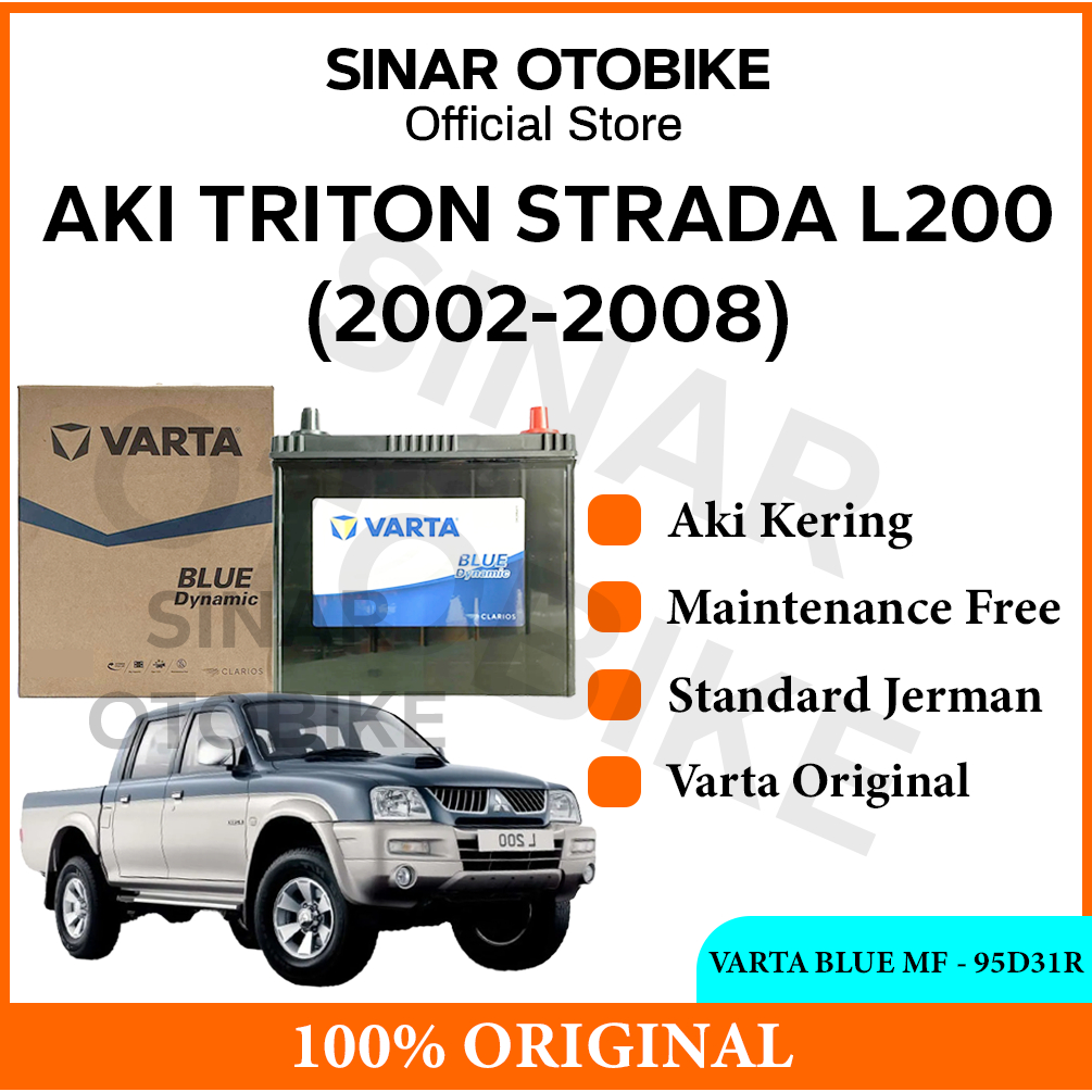 AKI TRITON STRADA L200 VARTA BLUE MF KERING 95D31R