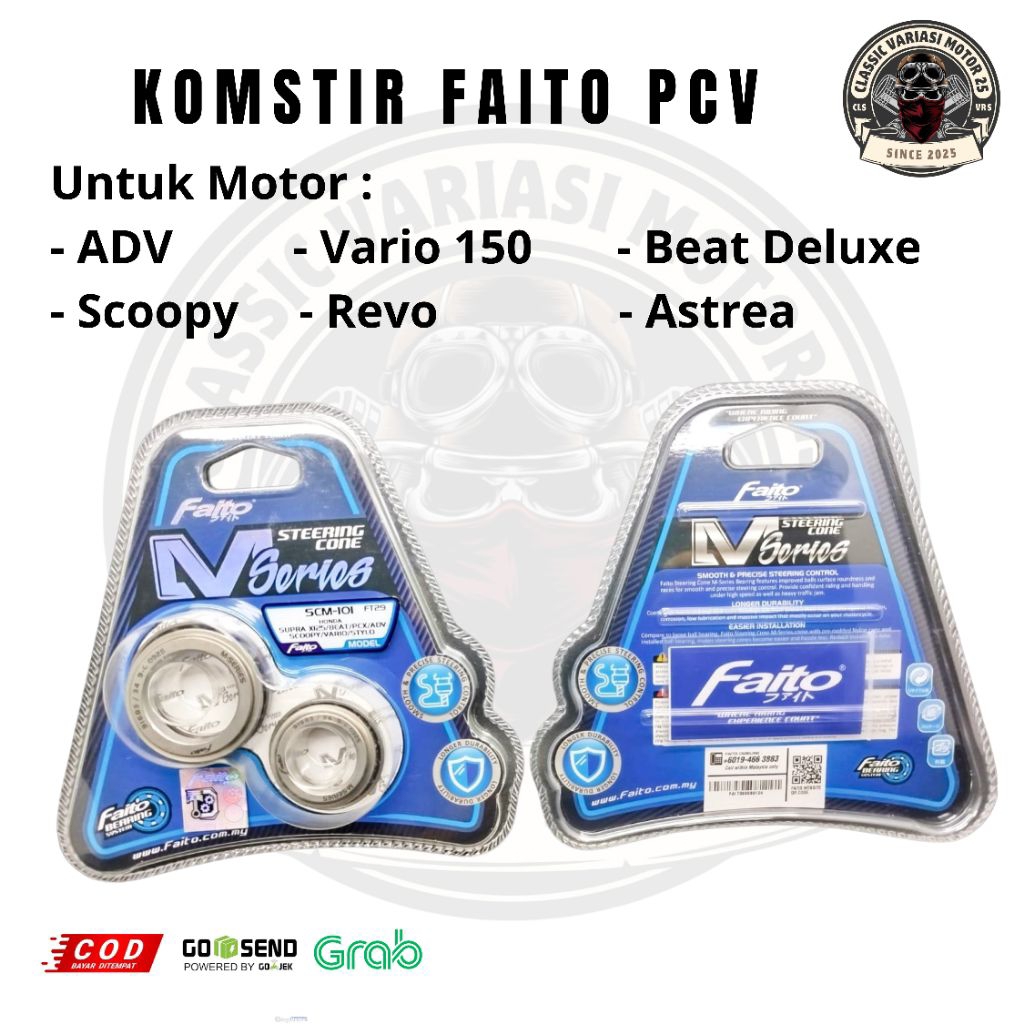 Komstir Faito PCV ADV Vario 150 Beat Deluxe Scoopy Revo astrea