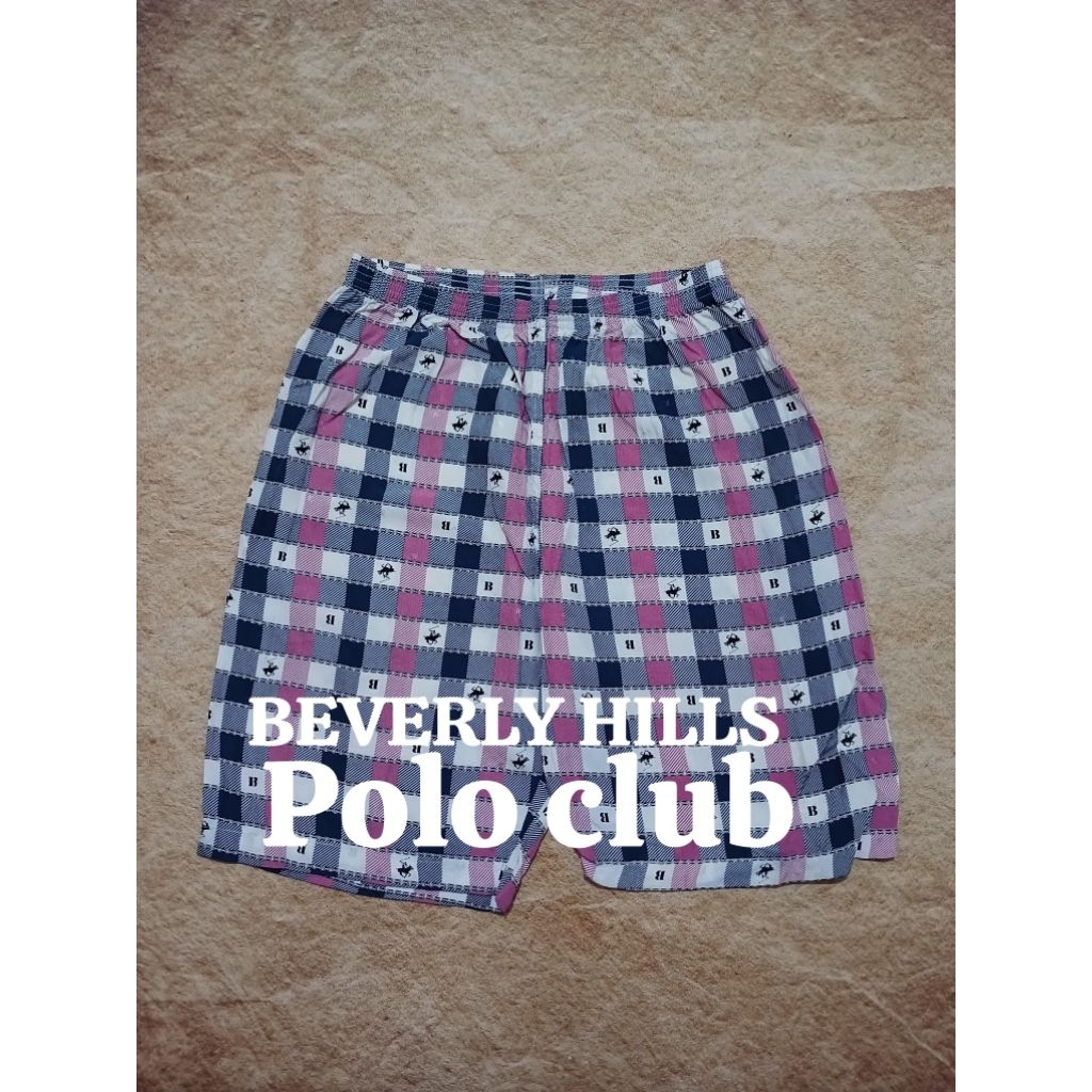 celana short pant BEVERLY HILLS POLO CLUB bahan adem recomend