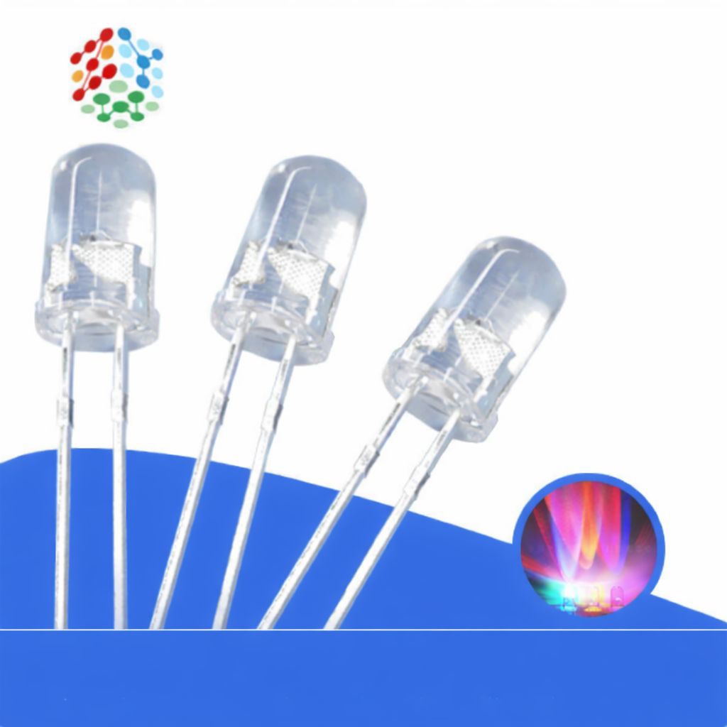 Led RGB Berkedip Lambat Full Warna 3V 5mm