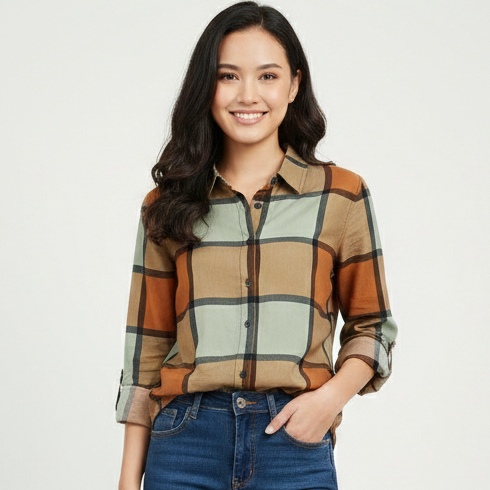 RILLEY - Kemeja Basic Lina Atasan Shirt Wanita Muslimah