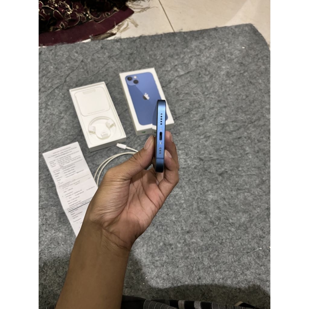 second iphone 13 blue ori beli dinerafone