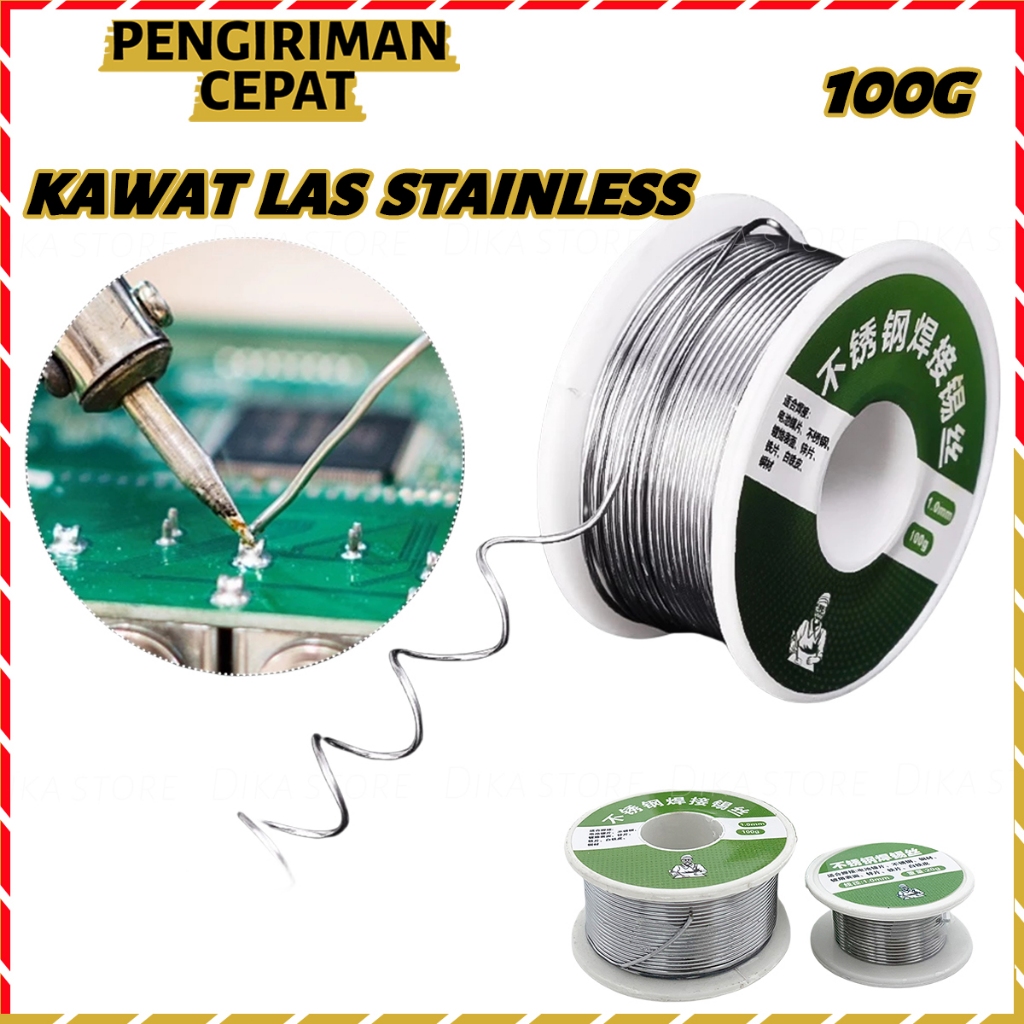 Kawat Las Stainless Listrik Solder Timah 1,0mm 100G Kawat Solder Dengan Flux Baru Kawat Timah Solder