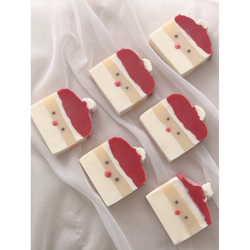 [FREE KANTONG SABUN] Santa Soap Bar Sabun Mandi Batang Natural Gift Hadiah Hampers Merry Christmas N