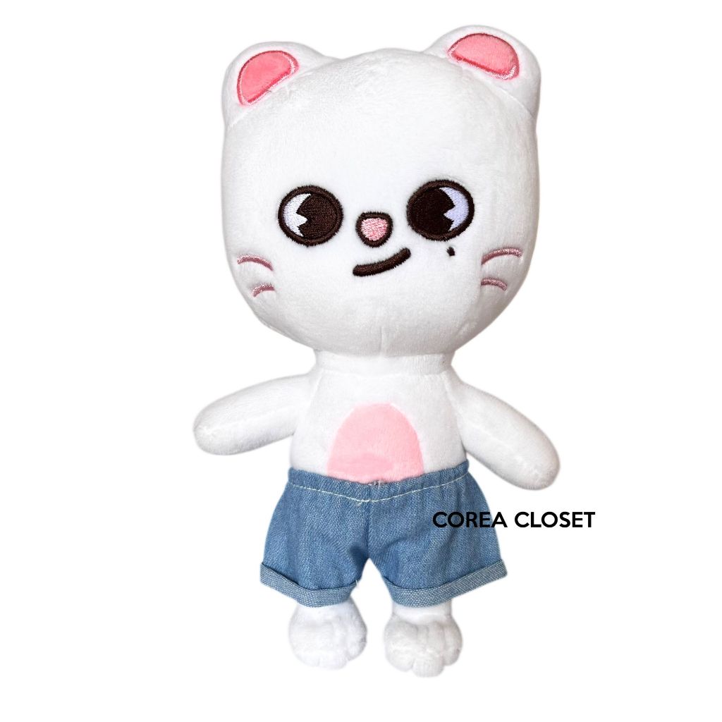 READY STOCK 15cm  skzoo Kpop doll clothes -  Celana Chinos Coklat pants ( EXO Doll kaos pink Baju Bo