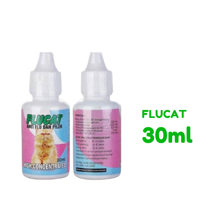 FLUCAT / FLU CAT obat flu pilek batuk pada kucing