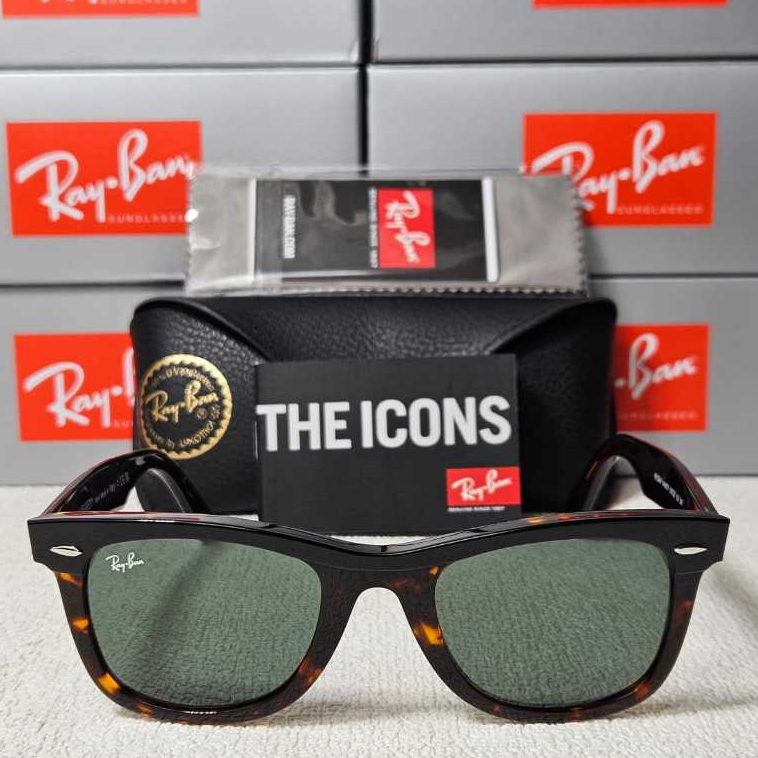 Kacamata Rayban Wayfarer Street Neat RB2240 1440/31 Tortoise Lens Green Original