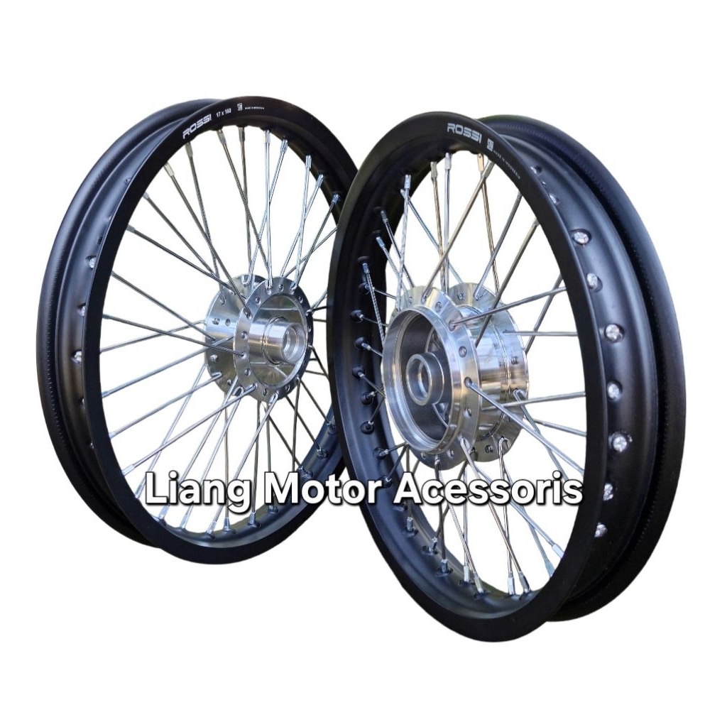 Sepaket Velg VRossi Ring 17 Lebar 160 Depan Ring 16 Lebar 185 Custom Modifikasi RBT Grasstrack Road 