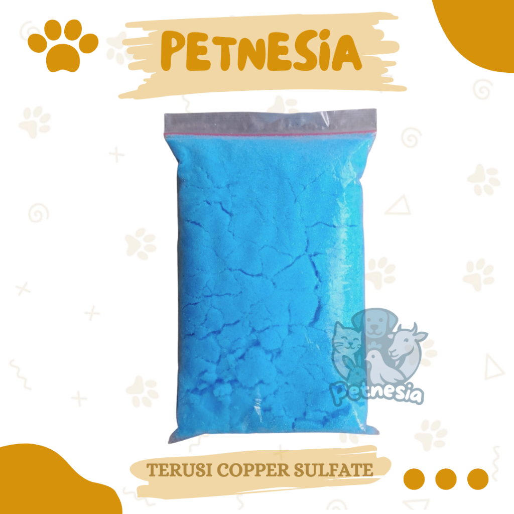 TERUSI COPPER SULFATE 1 KG DAN 500 GRAM - Tembaga Sulfat untuk Sapi PMK