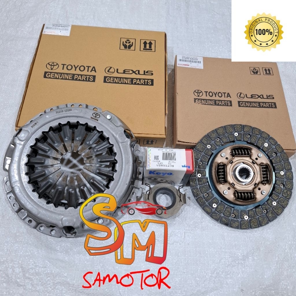 Kampas kopling set Yaris Vios gen2 2007-2012 Asli japan