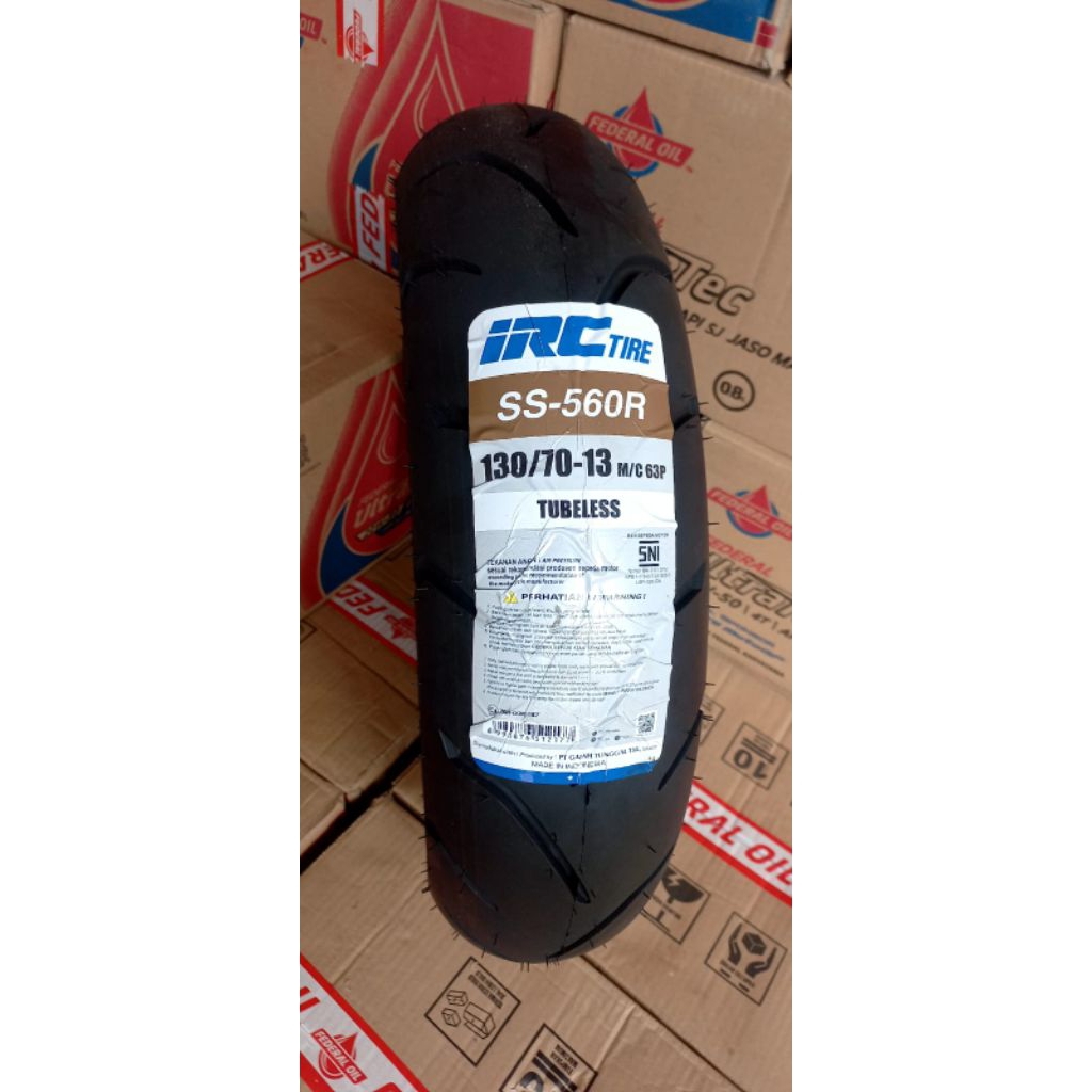 BAN LUAR TUBELESS IRC SS560 130 / 70 - 13 BAN BELAKANG NMAX PRODUKSI TERBARU