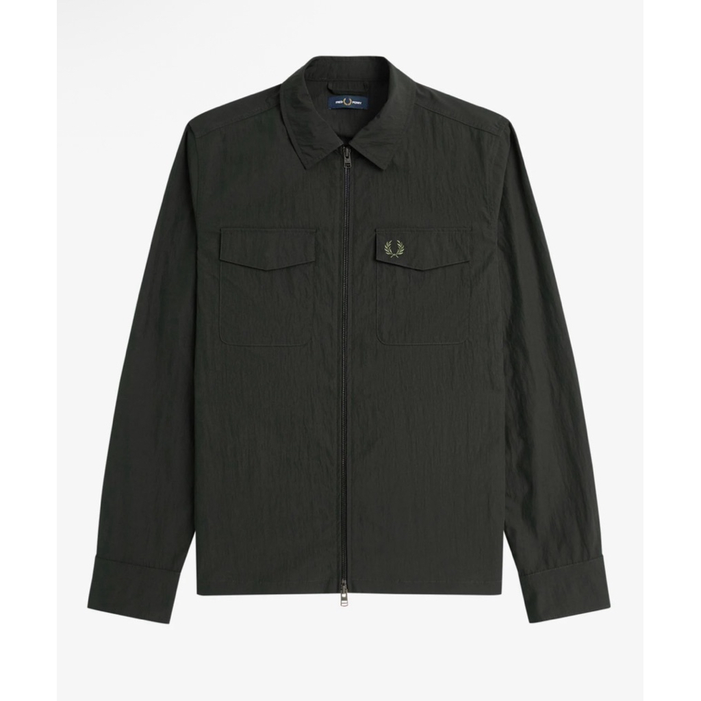 Fred Perry Overshirt Night Green