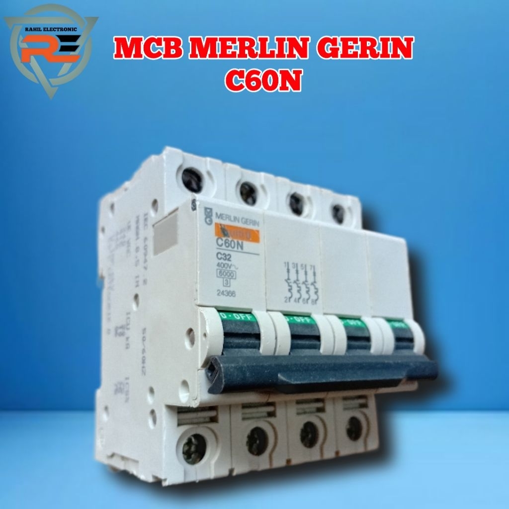 MCB MERLIN GERIN C60N 4PHASE. 32A. KUWALITAS ORIGINAL