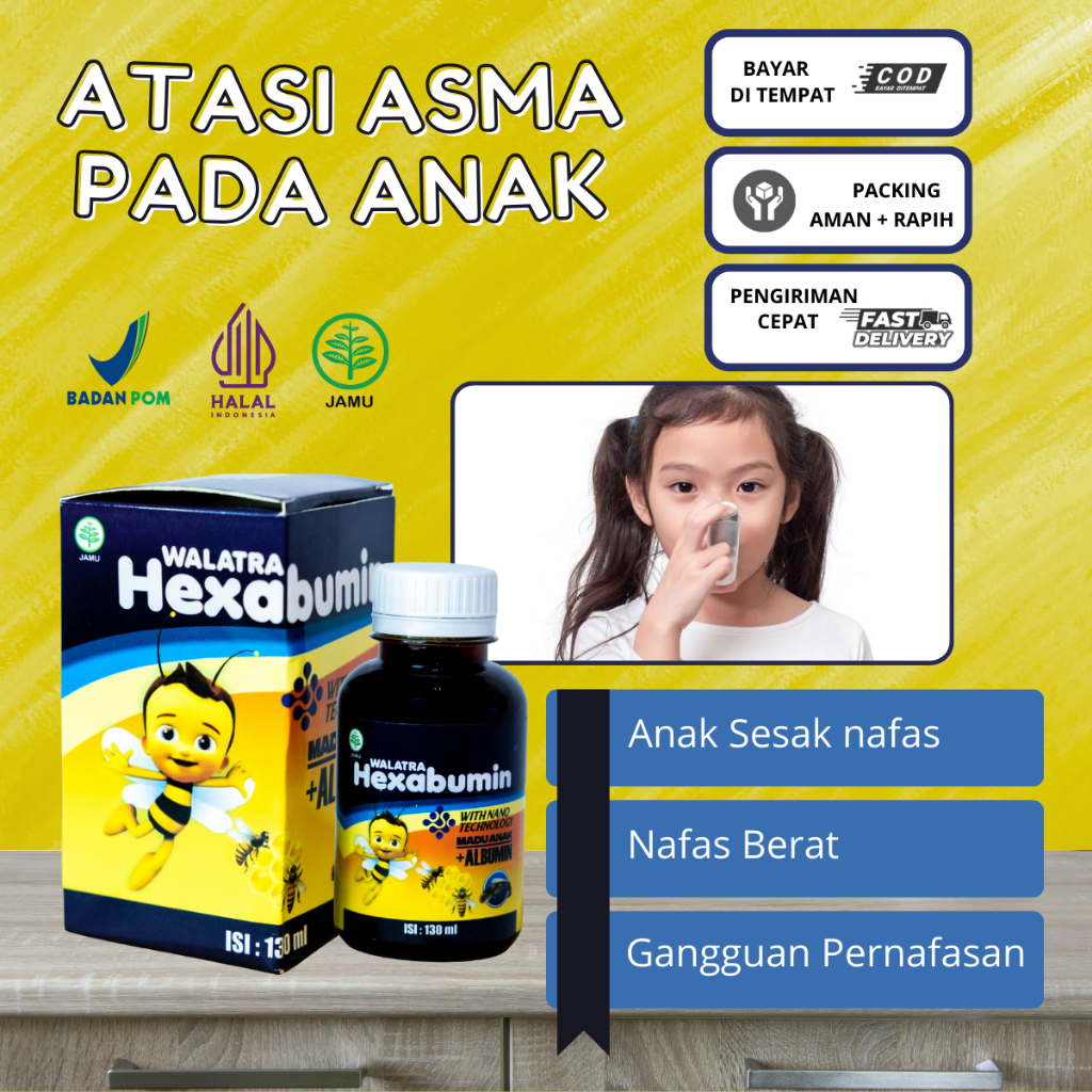 Obat Untuk Atasi Sesak Nafas Pada Anak, Nafas Berat Pada Anak, Batuk Terus Menerus-Hexabumin