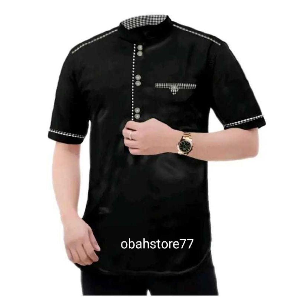KOKO TOJIRO BAJU KOKO PRIA KOKO TOJIRO LENGAN PENDEK BAJU MUSLIM PRIA