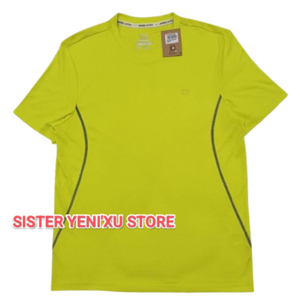 Kaos Astec Kieran Pria Dryfit Tshirt Men LIME (Size M,XL) ORIGINAL STORE 100%