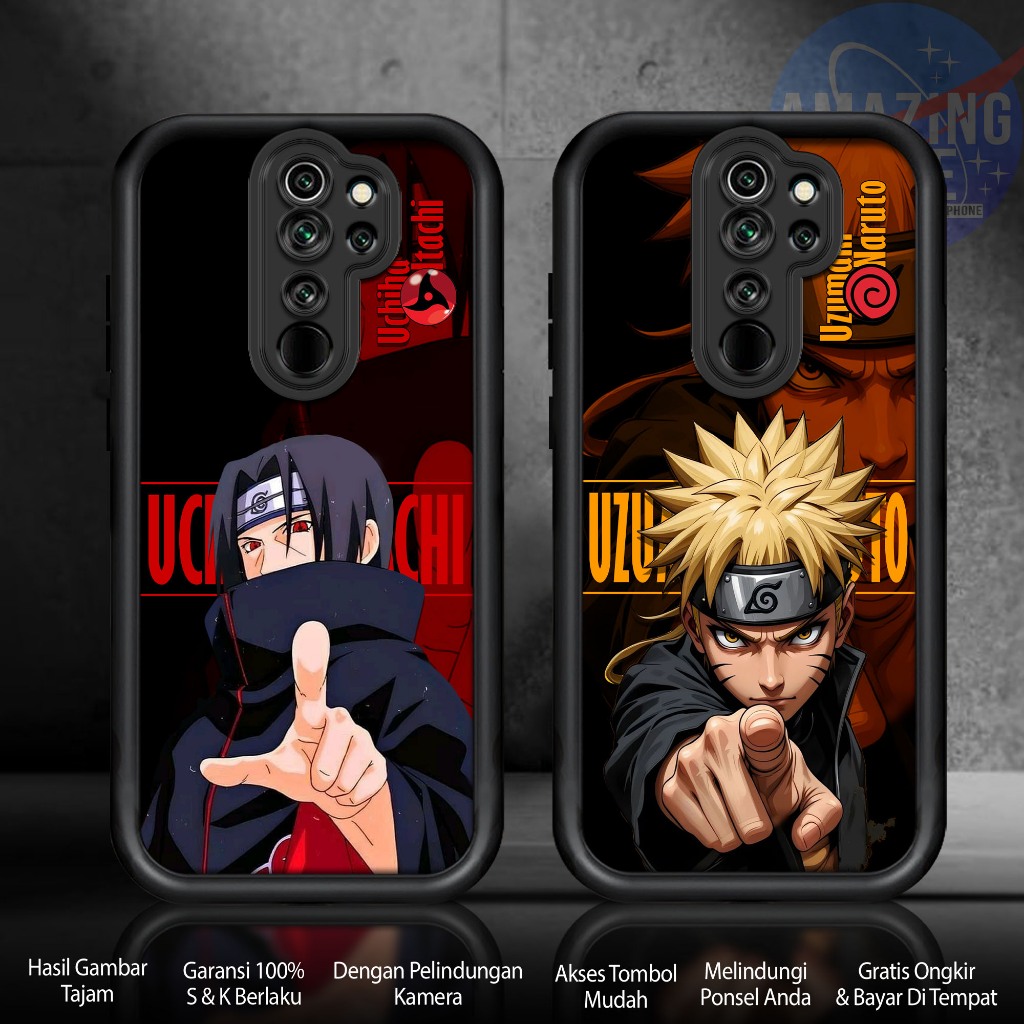 Case REDMI NOTE 8 PRO Motif NARUTO3 Cover Handphone Softcase glossy Anti Jamur