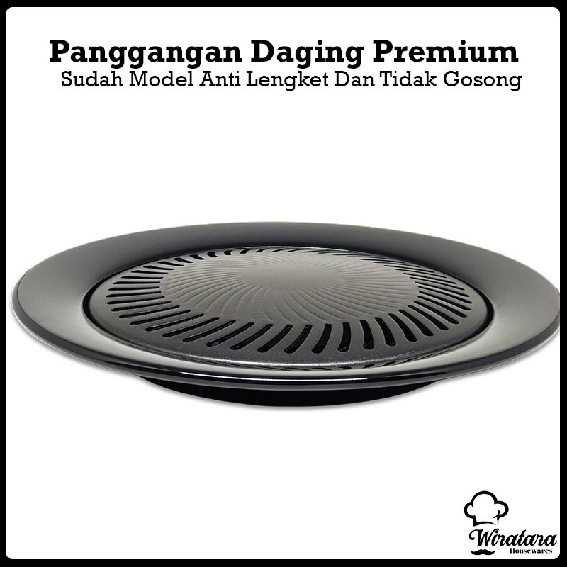 Maxim Alat Panggangan Korea 25cm | Bbq Grill Pan | Bakaran Kompor | Perangkat Memanggang | Barbeque