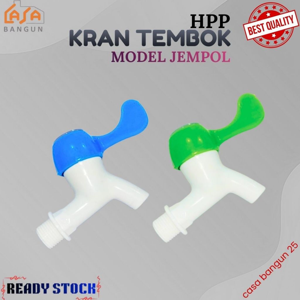 Kran Tembok PVC 2way Model Engkol Jempol HPP