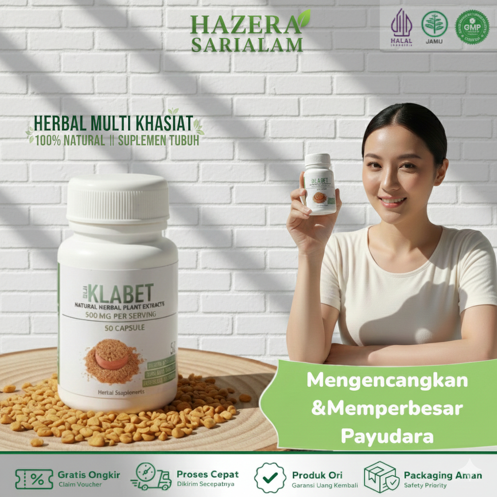 kapsul biji klabet 50kapsul herbal mengencangkan memperbesar PD