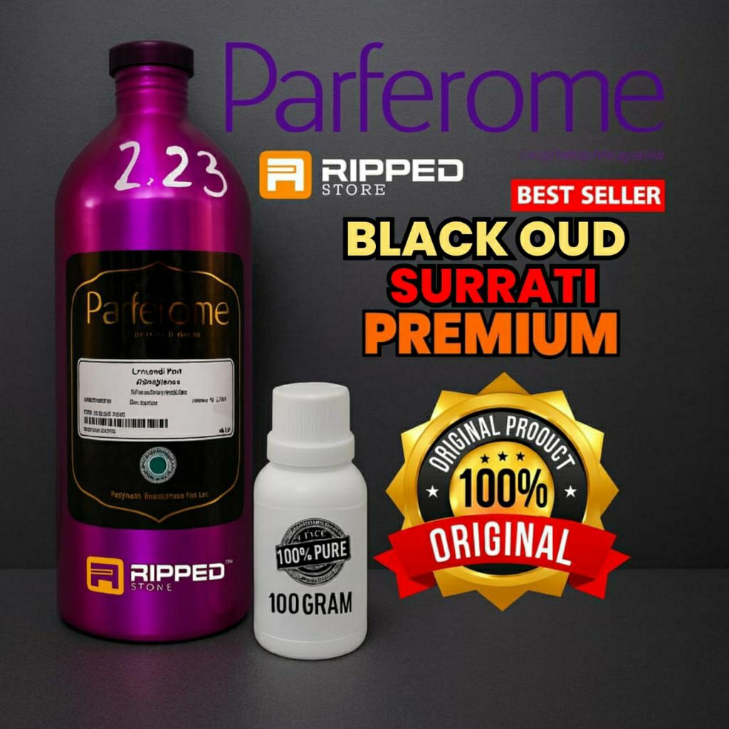 100ml Bibit Parfum Murni Black Oud Surrati Premium Original Parfarome