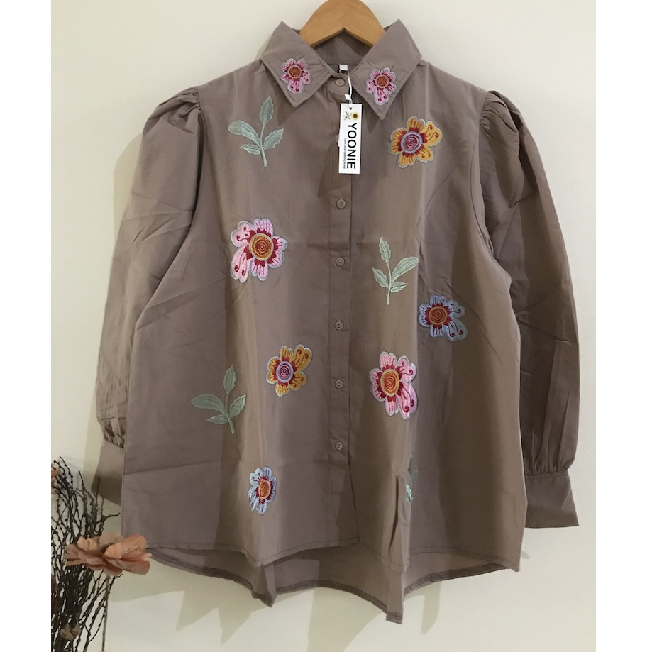 Blouse Wanita Katun Bordir