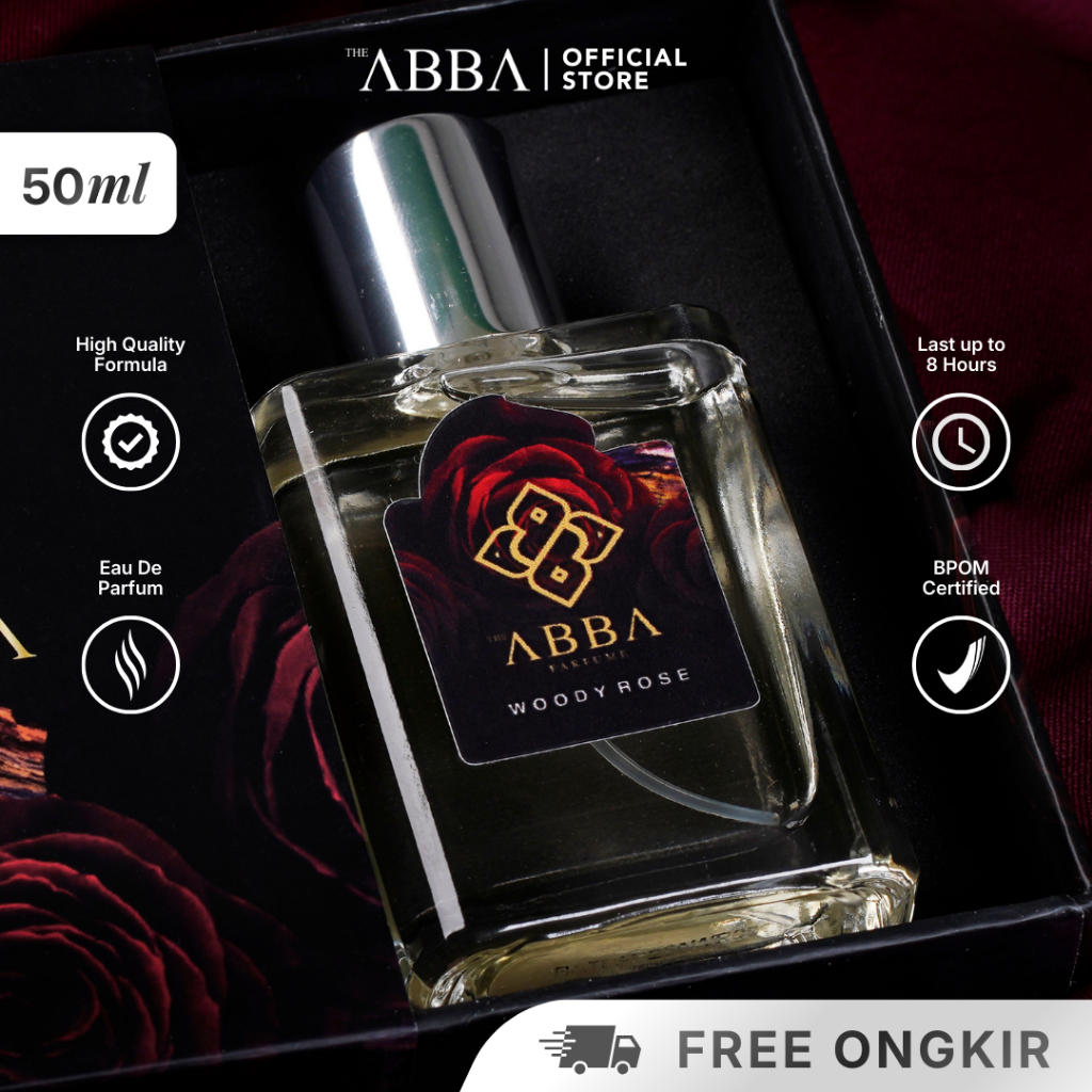 Parfum Arabian Woody Rose ABBA EDP 50ml – Wangi Soft  Elegan Tahan Lama – Best Seller Unisex